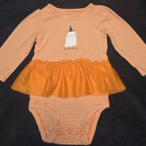 Carter's Halloween Onesie with Tutu 6M Baby Girl.